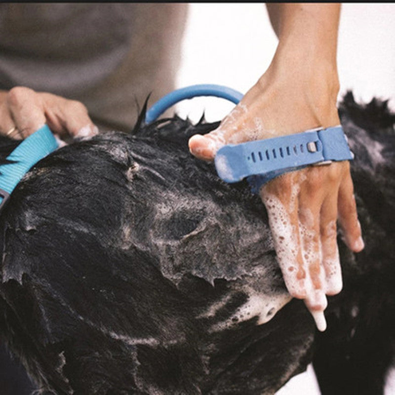 Pet Bathing & Grooming Shower Tool – Massage Brush with Hose Sprayer