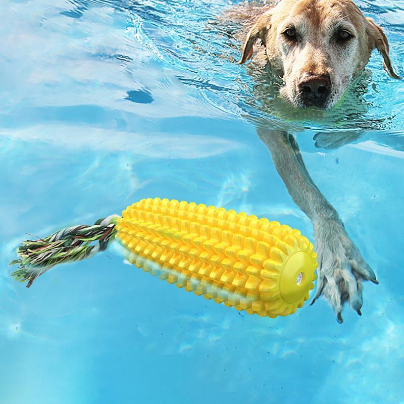 Durable Dog Chew Toy – Corn Stick Rope Toy for Small, Medium & Large Breeds | Squeaky Dental Care Toy