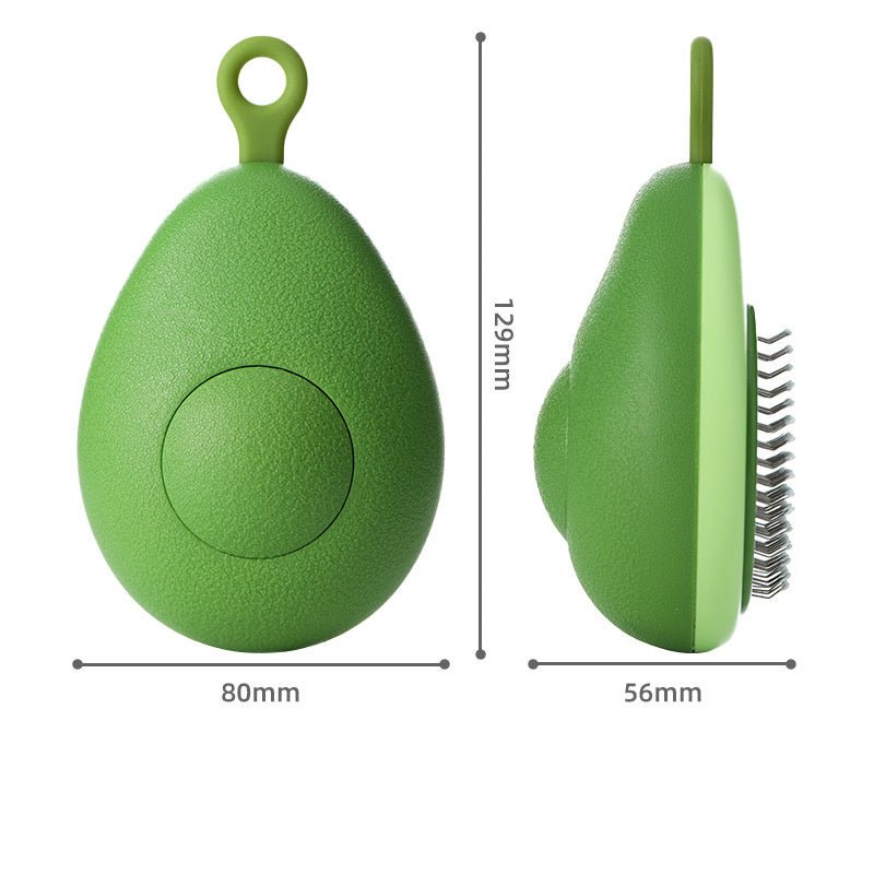 Self-Cleaning Cat & Dog Grooming Brush – Gentle Deshedding Comb with One-Button Hair Removal