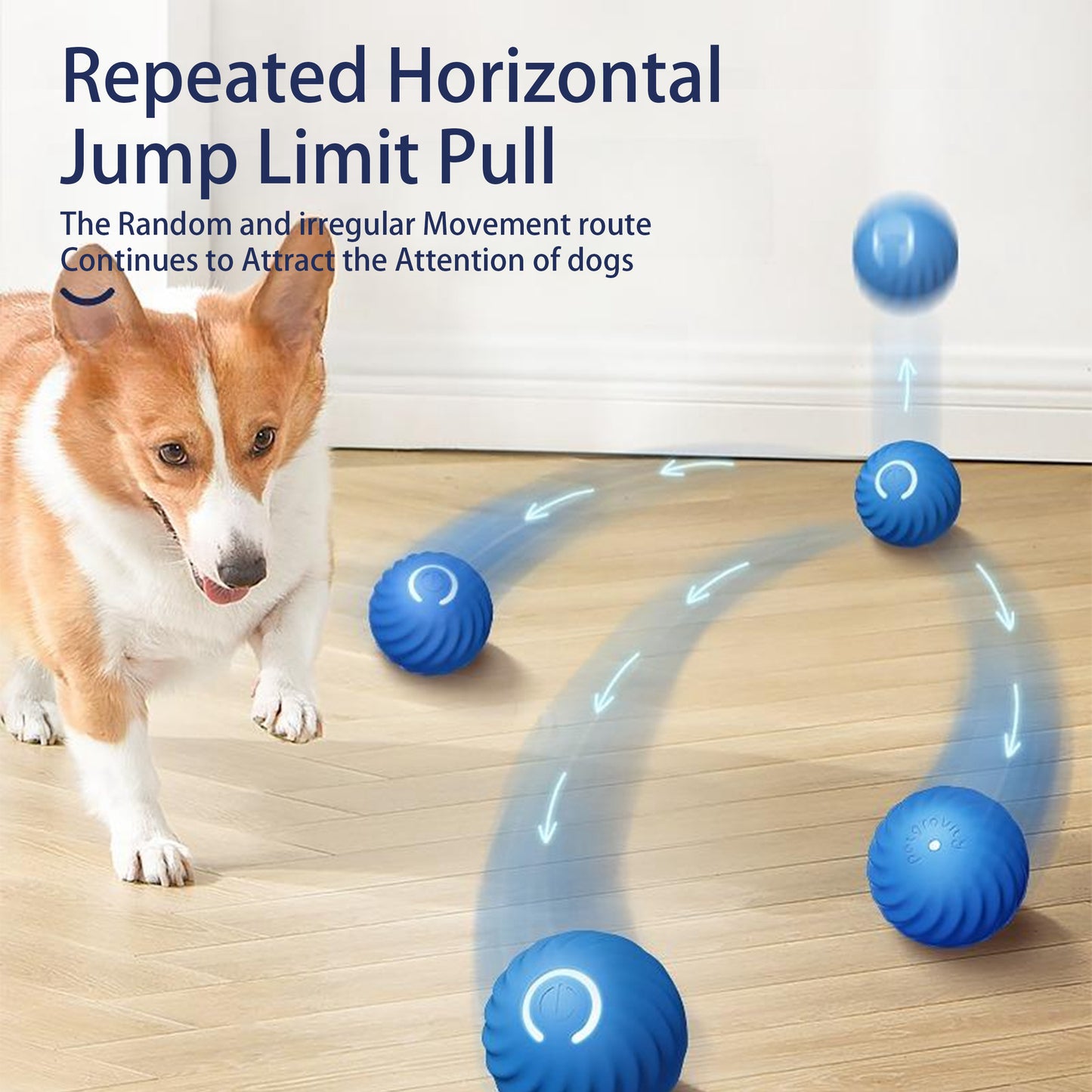 Interactive Bouncing Ball for Dogs – Automatic Rechargeable Smart Toy