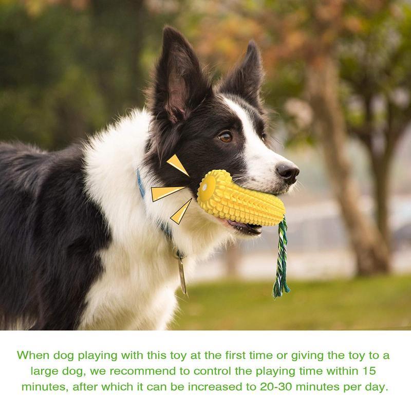 Durable Dog Chew Toy – Corn Stick Rope Toy for Small, Medium & Large Breeds | Squeaky Dental Care Toy