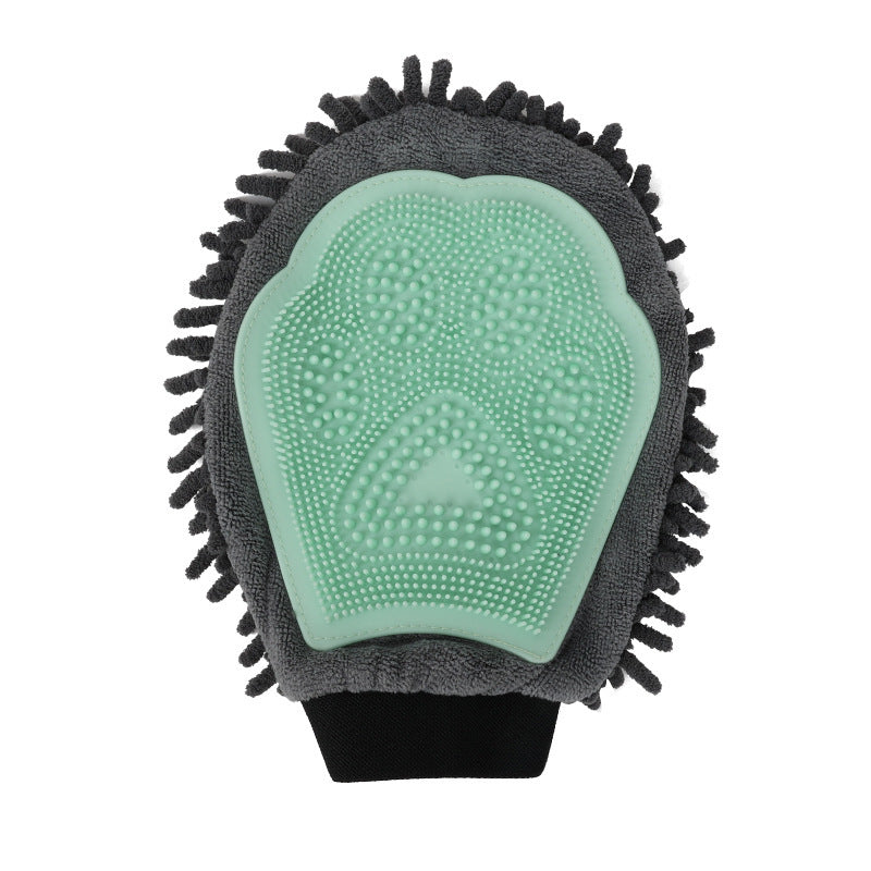 Pet Grooming Glove – Bathing, Massage & Deshedding Brush for Dogs