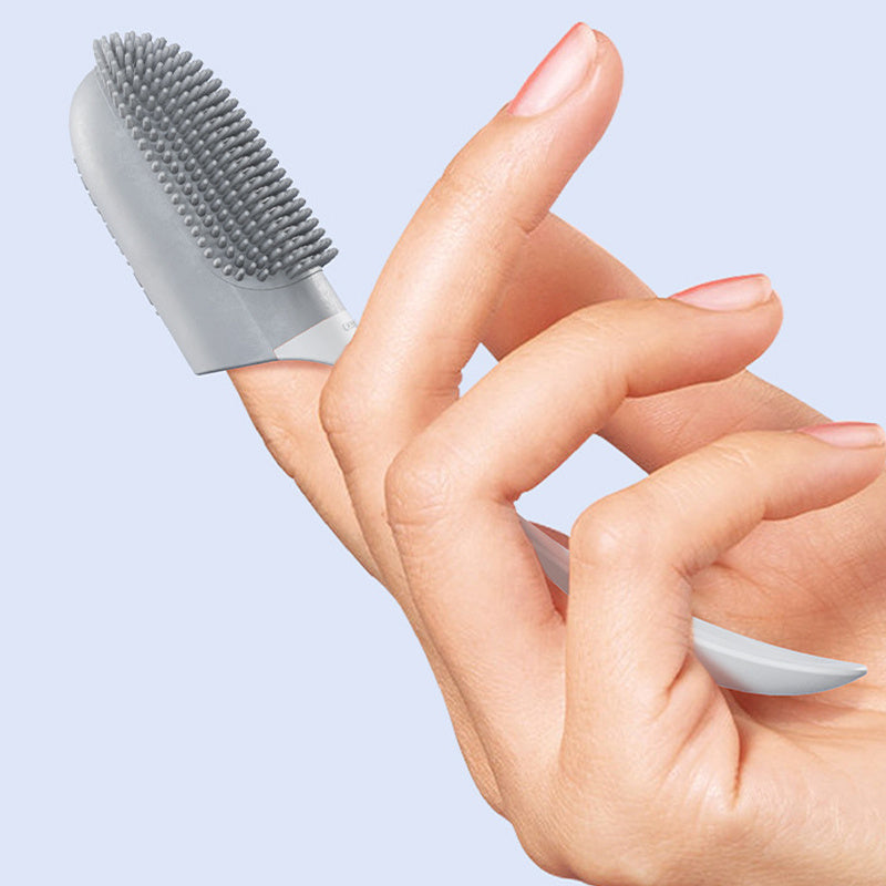 Dog Finger Toothbrush – Soft Silicone Dental Cleaning Brush for Healthy Teeth & Gums