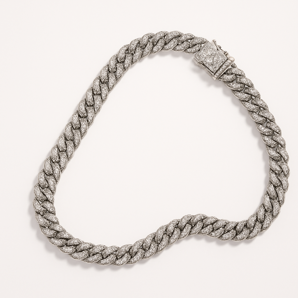 Dog Chain Collar – Sparkling Diamond Alloy Choker