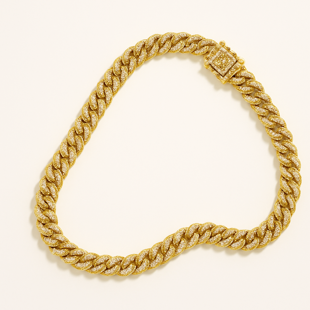 Dog Chain Collar – Sparkling Diamond Alloy Choker