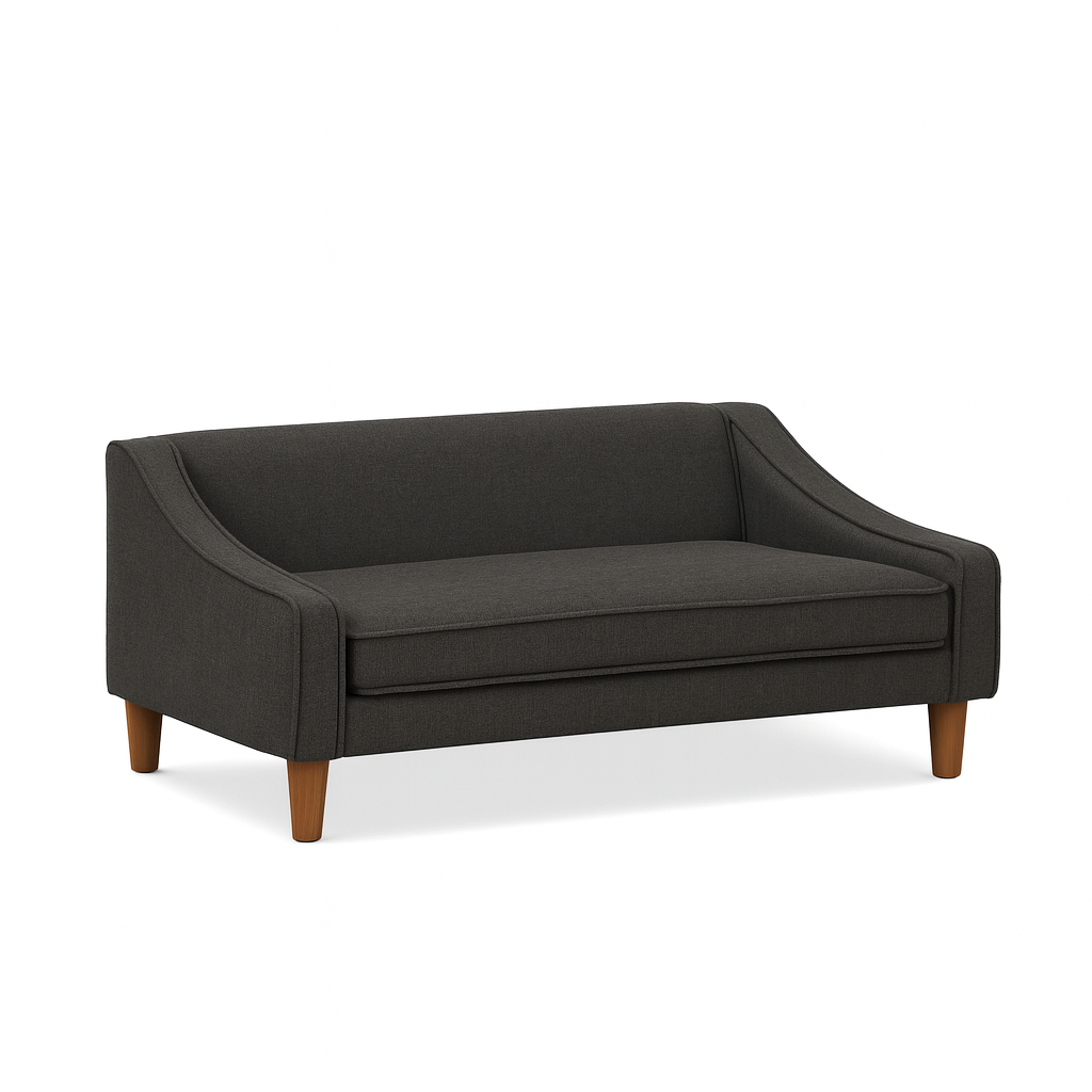 Modern Sofa Dog Bed – Elevated Washable Couch with Unique Armrest Design