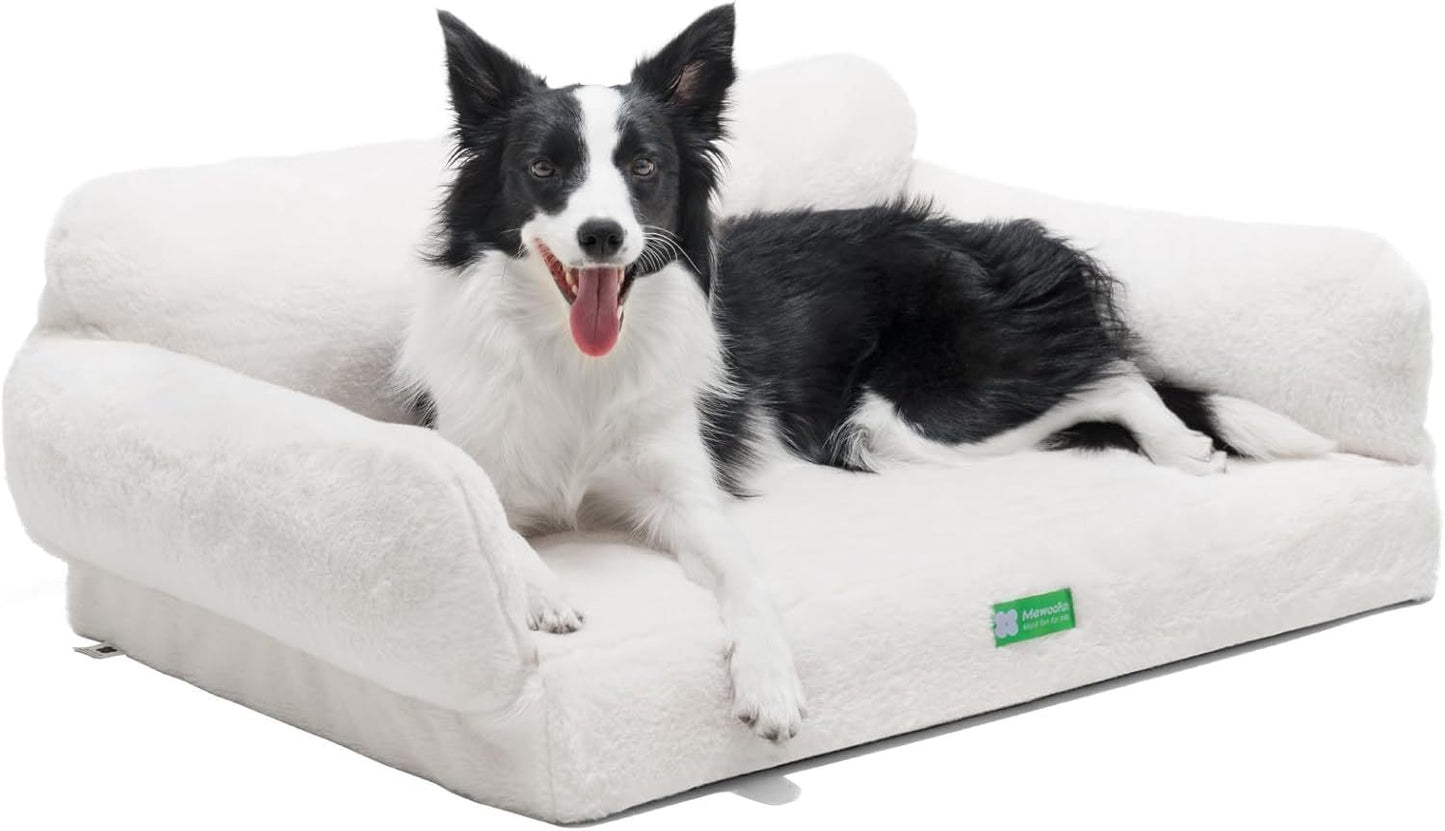 Washable Rectangle Dog Bed – Calming Anti-Slip Sofa for Puppies & Medium Dogs