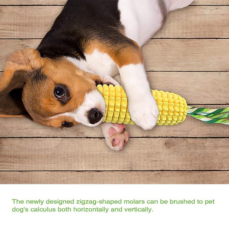 Durable Dog Chew Toy – Corn Stick Rope Toy for Small, Medium & Large Breeds | Squeaky Dental Care Toy