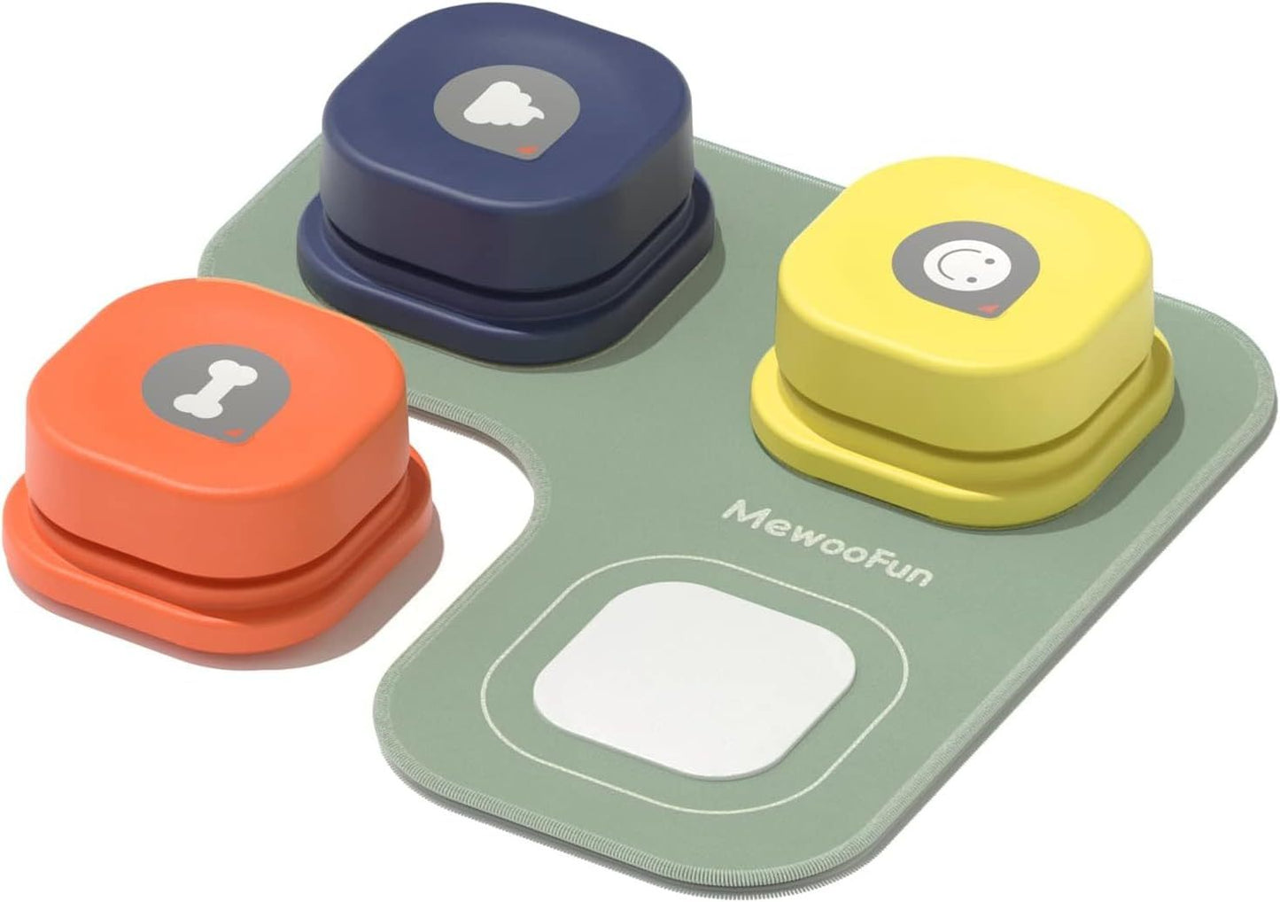 MEWOOFUN Dog Talking Buttons Set – 3 Recordable Buttons for Training & Communication