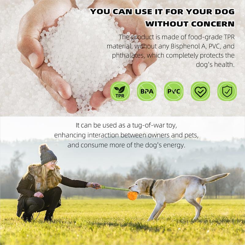 PROKEI Dog Rope Fetch Toy – Indestructible Tug & Chew Toy