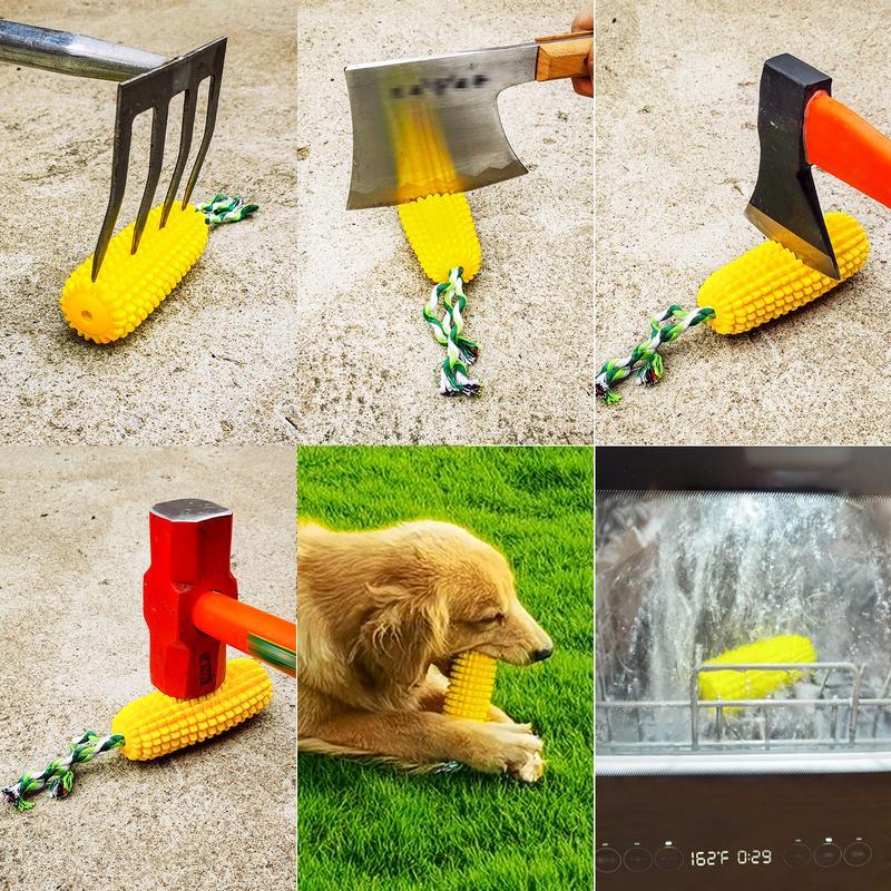 Durable Dog Chew Toy – Corn Stick Rope Toy for Small, Medium & Large Breeds | Squeaky Dental Care Toy