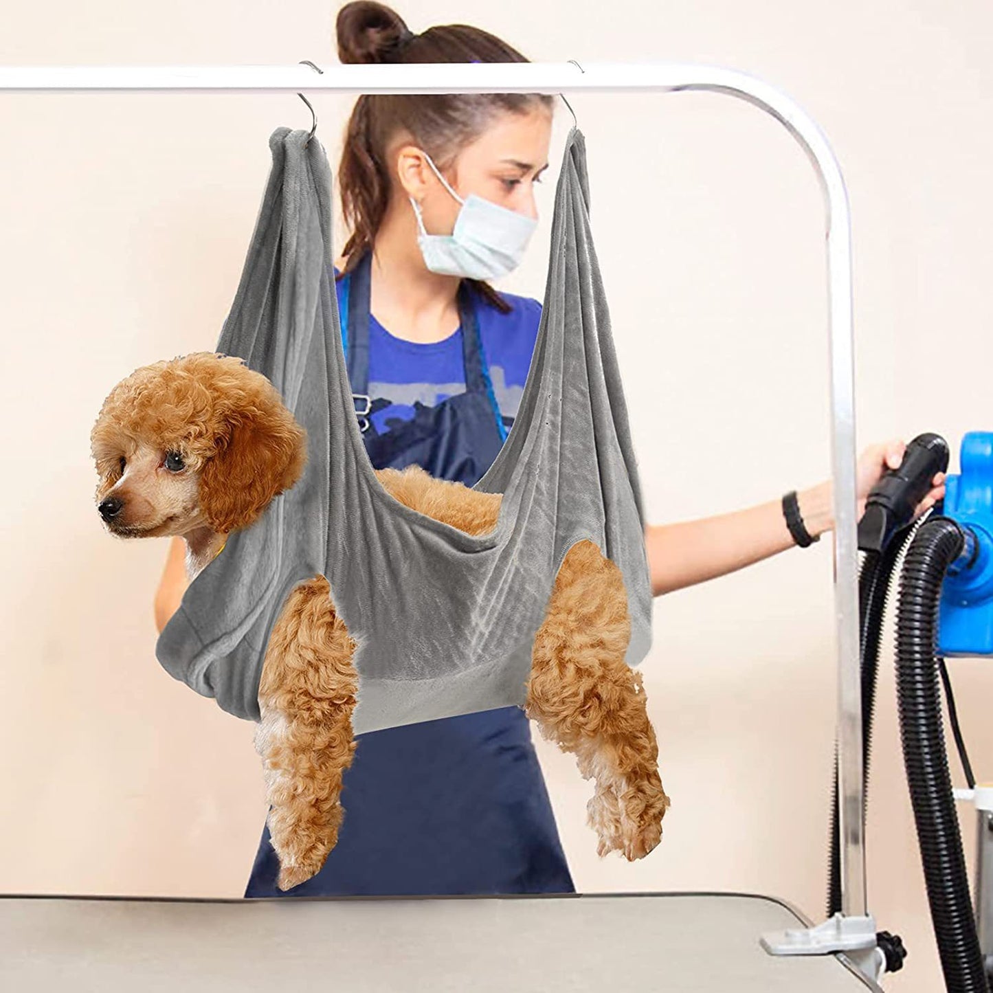Pet Grooming Hammock – Safe & Comfortable Support for Nail Trimming and Bathing