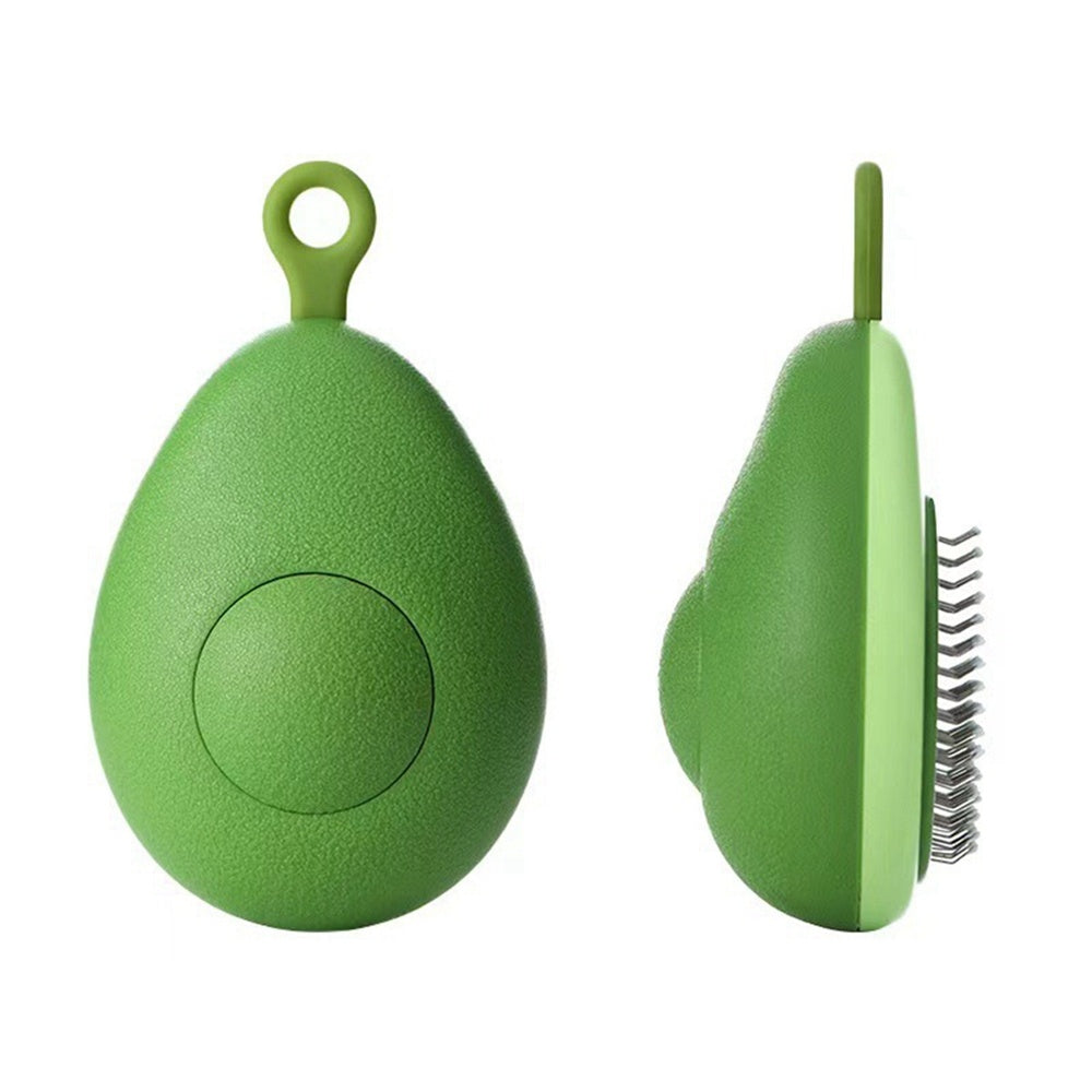 Self-Cleaning Cat & Dog Grooming Brush – Gentle Deshedding Comb with One-Button Hair Removal