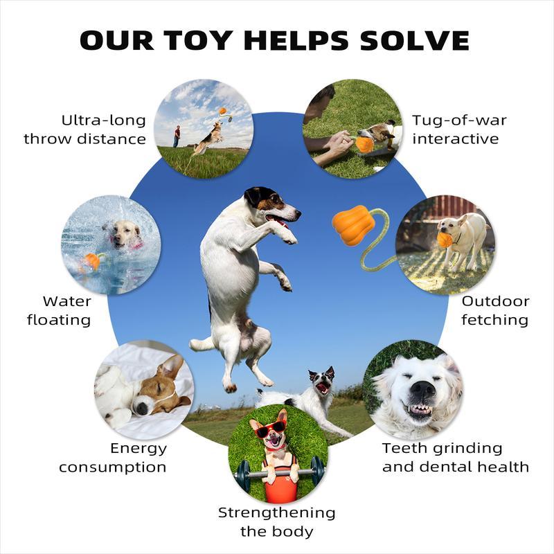 PROKEI Dog Rope Fetch Toy – Indestructible Tug & Chew Toy