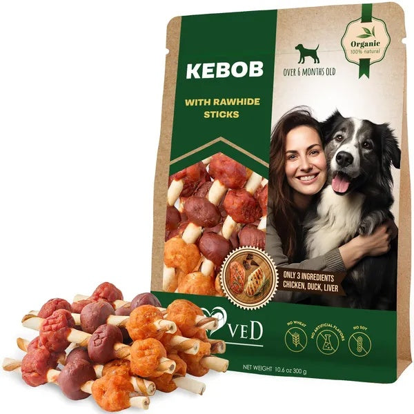 Grain-Free Duck & Chicken Rawhide Dog Treats  High-Protein Chew Snacks