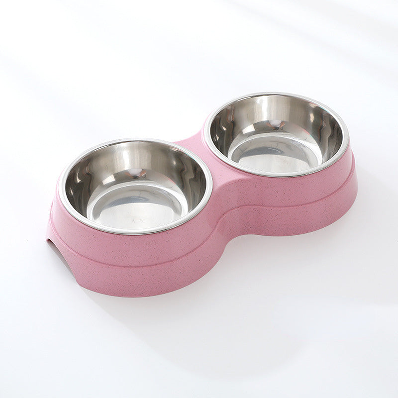 dog bowl, feeder, stainless steel, double bowl, pet feeding.
