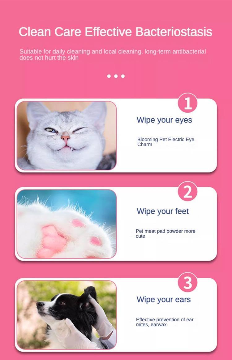 Thick and moist Fragrance Free Hypoallergenic Pet Wipes close-up texture