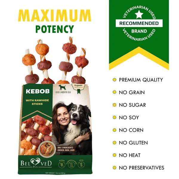 Grain-Free Duck & Chicken Rawhide Dog Treats  High-Protein Chew Snacks