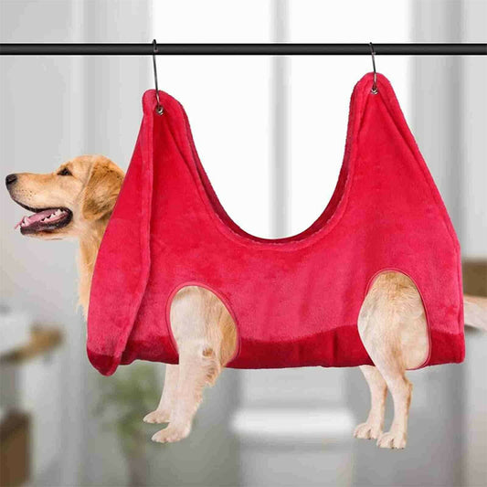 Pet Grooming Hammock – Safe & Comfortable Support for Nail Trimming and Bathing
