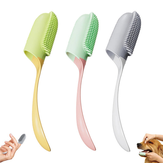 Dog Finger Toothbrush – Soft Silicone Dental Cleaning Brush for Healthy Teeth & Gums