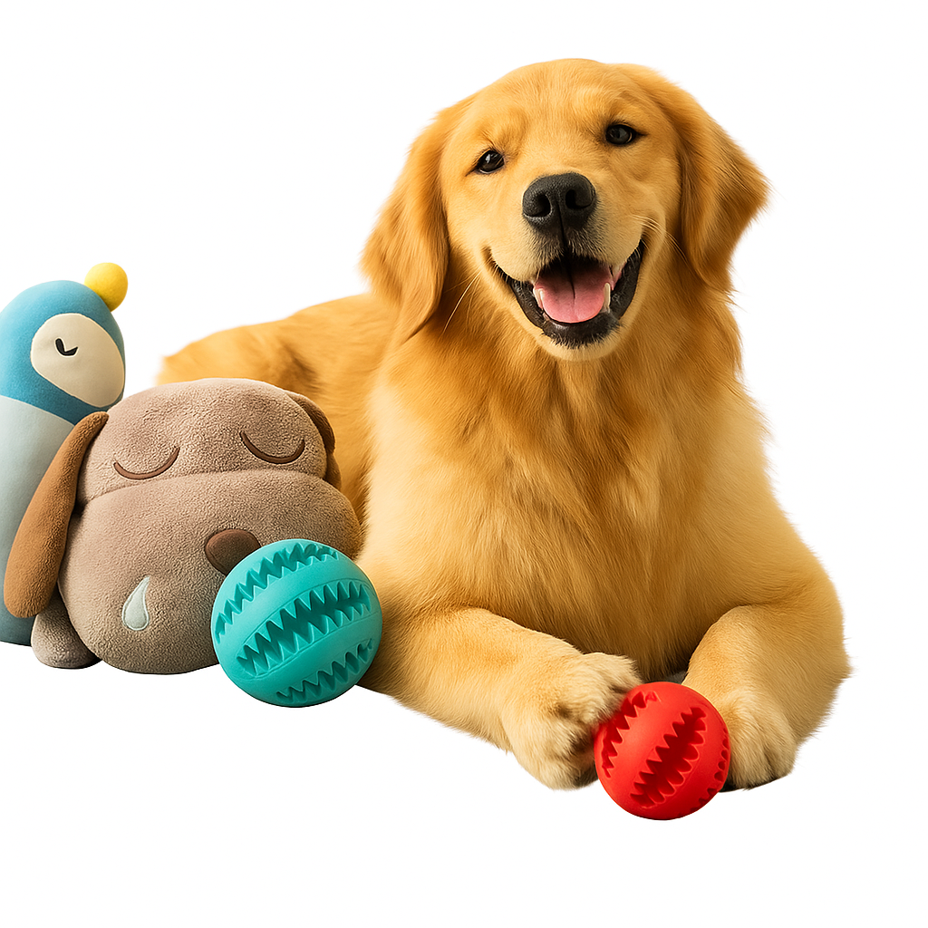 Durable Rope Chew Toy with Ball – Interactive Tug & Dental Care for Dogs