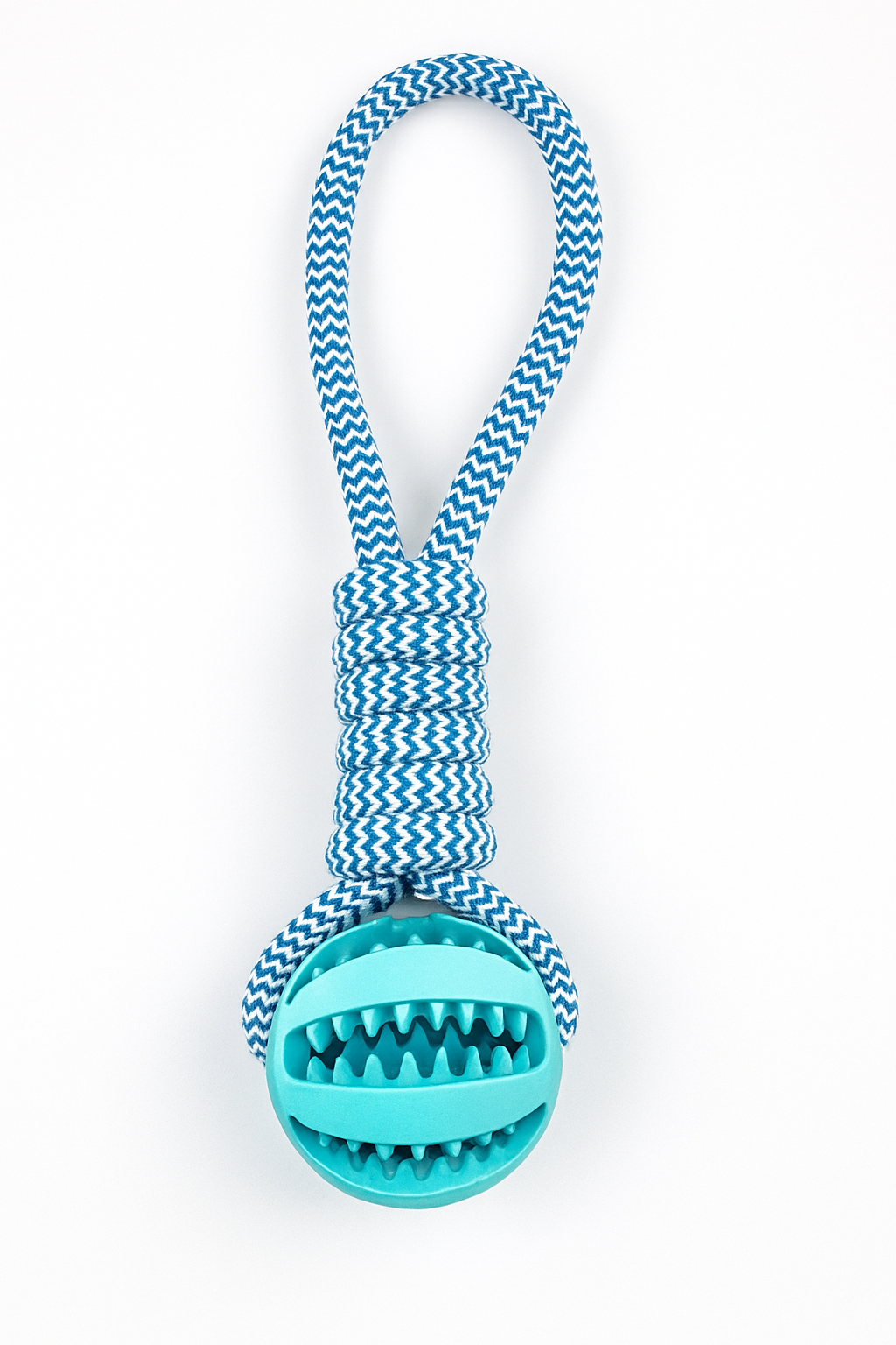 Durable Rope Chew Toy with Ball – Interactive Tug & Dental Care for Dogs