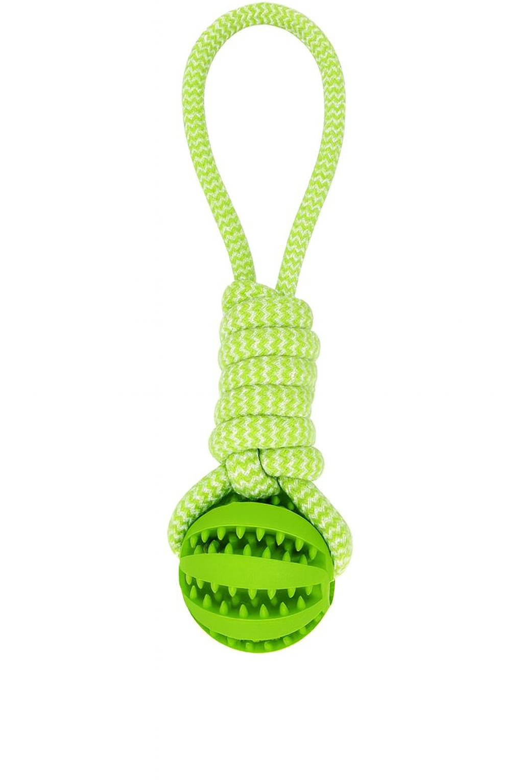 Durable Rope Chew Toy with Ball – Interactive Tug & Dental Care for Dogs