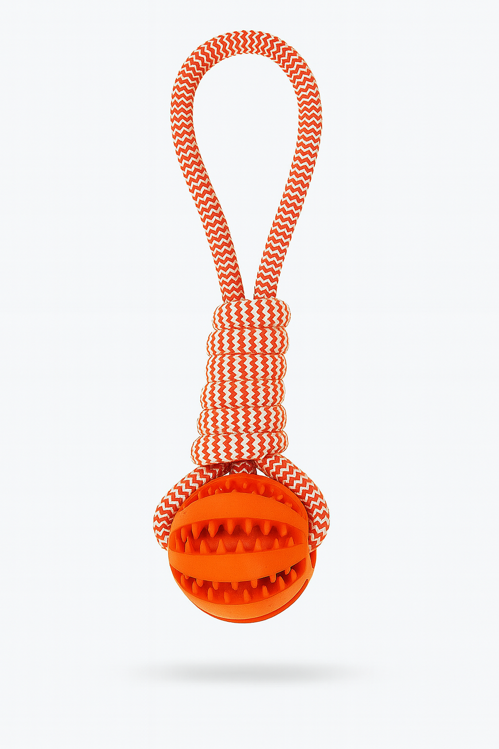 Durable Rope Chew Toy with Ball – Interactive Tug & Dental Care for Dogs