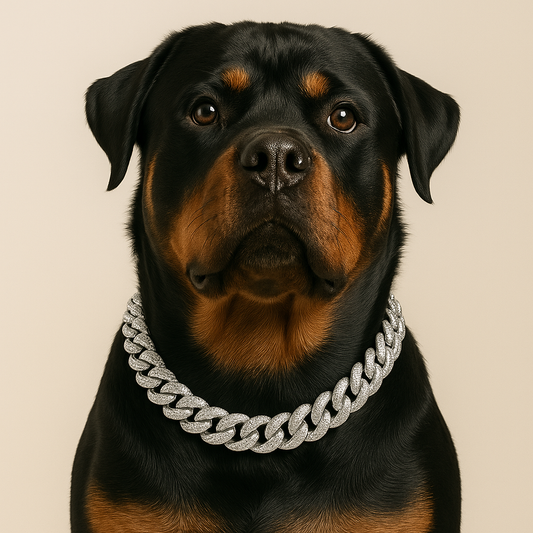 Dog Chain Collar – Sparkling Diamond Alloy Choker
