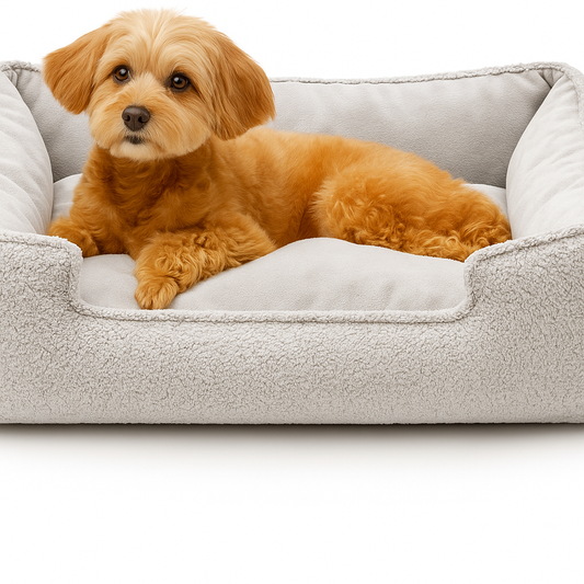 Washable Rectangle Dog Bed – Calming, Anti-Slip Sofa for Puppies & Medium Dogs