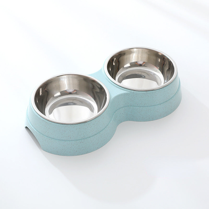 dog bowl, feeder, stainless steel, double bowl, pet feeding.